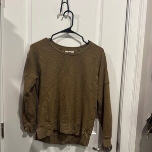 Madewell Brown Sweatshirt Relaxed Fit Crew Neck